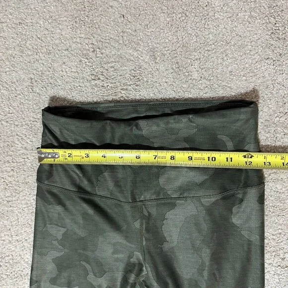 PrAna Leggings Women’s Small Green Camo Electa Yoga Work Out High Rise Pocket - Picture 8 of 11